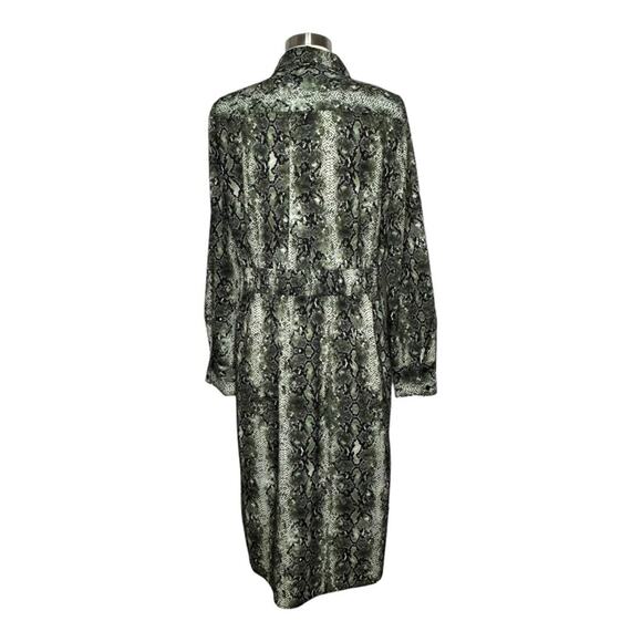 Alex Marie Green Black Snakeskin Dress Size 14 - Picture 3 of 12